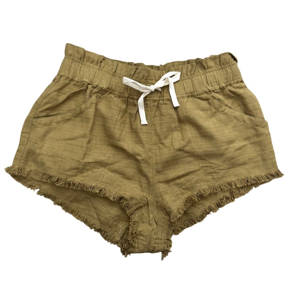 Urban Outfitters BDG Frankie Paperbag Micro‎ Shorts boho Olive sz L